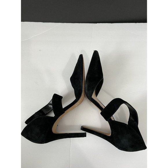 Vince Camuto Carlotte Black Suede High heels size 9 Pointed Toe - Picture 4 of 10